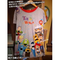 (出清) 香港迪士尼樂園限定 胡迪 牧羊女 大眼怪造型圖案兒童連身裙 (BP0030)